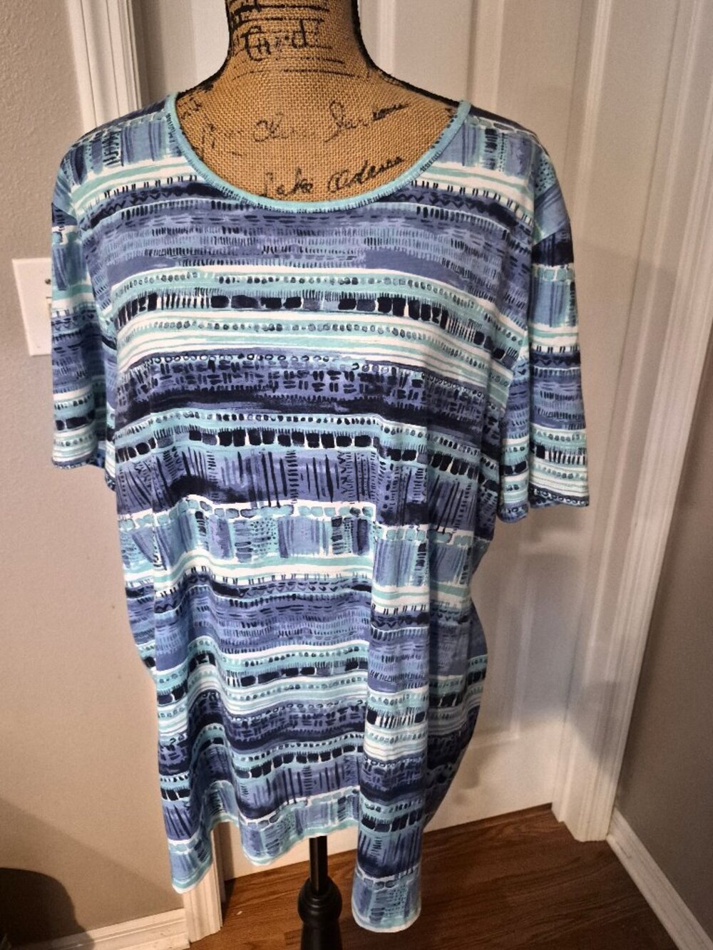 Coral Bay Woman Blue Top